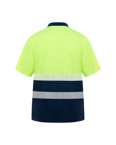 Polo Técnico Alta Visibilidad. 100 % polyester bird´s eye, 170 g/m².