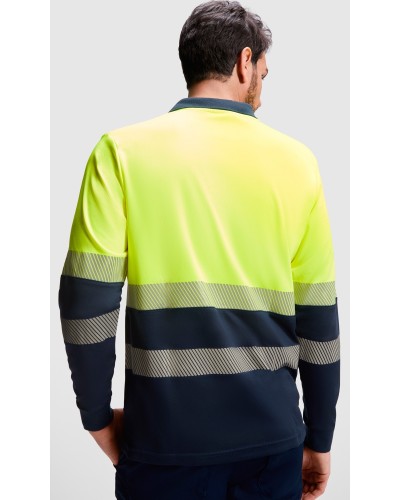 Polo Técnico Alta Visibilidad. 100 % polyester bird´s eye, 170 g/m².