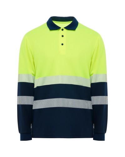 Polo Técnico Alta Visibilidad. 100 % polyester bird´s eye, 170 g/m².