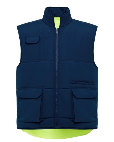 Chaleco Reversible multibols. Alta Visibilidad. 100 % polyester