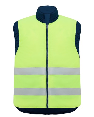 Chaleco Reversible multibols. Alta Visibilidad. 100 % polyester