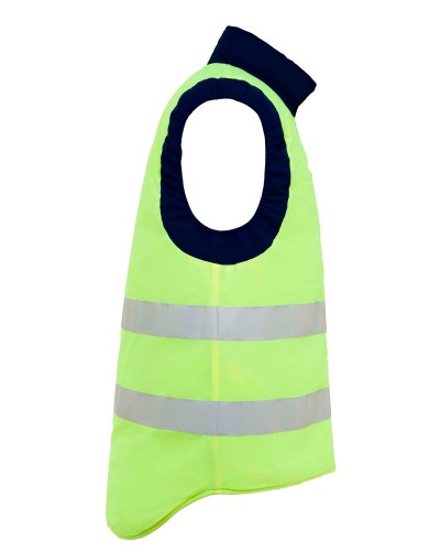 Chaleco Reversible multibols. Alta Visibilidad. 100 % polyester