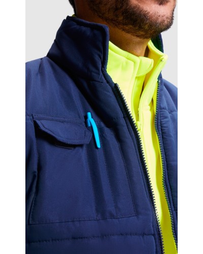 Chaleco Reversible multibols. Alta Visibilidad. 100 % polyester