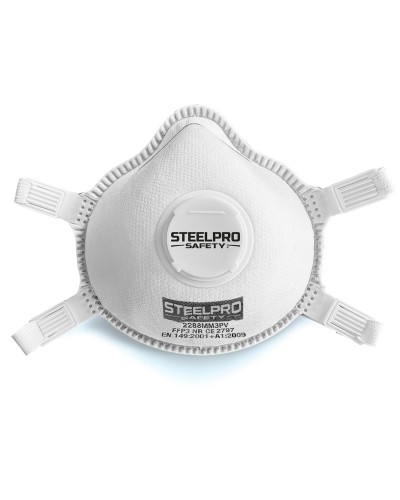 Mascarilla desechable FFP3 con válvula de exhalación.