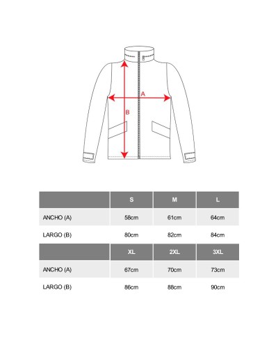 Parka Acolchada Tejido Impermeable. 100% Poliéster 400g/m²