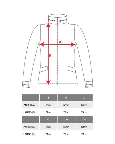 Parka Acolchada Tejido Impermeable. 100% Poliéster 400g/m²