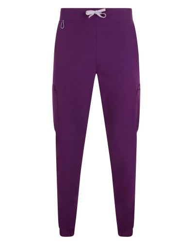 Jogger tej. PureStretch. 73%Pes. 21%Ray. 6%Ea.180 gr. CIRUELA