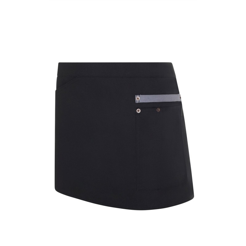 Delantal Canvas. 65%pol.-35%alg.320 g/m2 NEGRO/GRIS