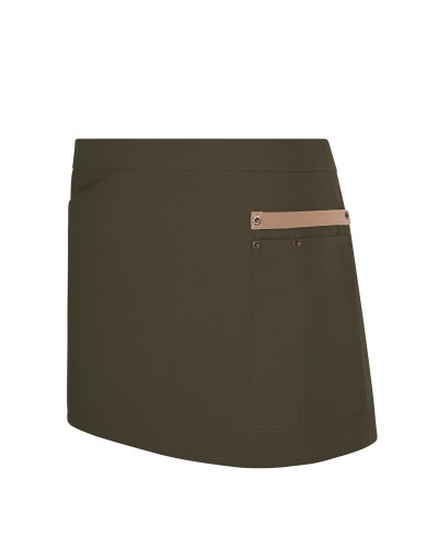 Delantal Canvas. 65%pol.-35%alg.320 g/m2 NEGRO/GRIS