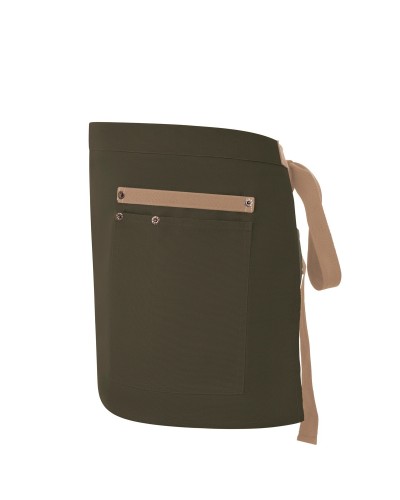 Delantal Canvas. 65%pol.-35%alg.320 g/m2 NEGRO/GRIS