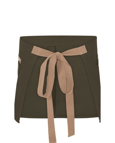 Delantal Canvas. 65%pol.-35%alg.320 g/m2 NEGRO/GRIS