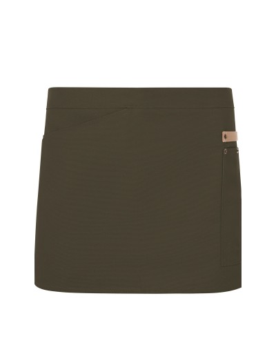 Delantal Canvas. 65%pol.-35%alg.320 g/m2 NEGRO/GRIS