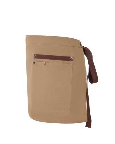 Delantal Canvas. 65%pol.-35%alg.320 g/m2 NEGRO/GRIS