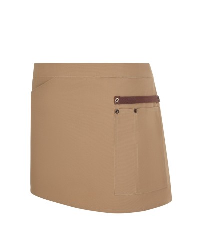 Delantal Canvas. 65%pol.-35%alg.320 g/m2 NEGRO/GRIS