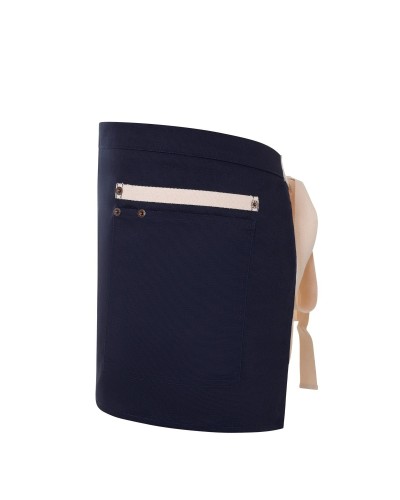 Delantal Canvas. 65%pol.-35%alg.320 g/m2 NEGRO/GRIS