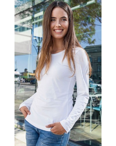 Camiseta Elástica manga larga. 95% Alg. 5% Elas. 170gr/m2