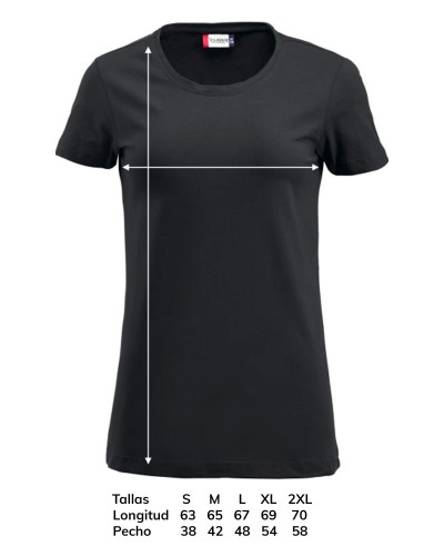 Camiseta Elás. m/c. 95%Alg. 5%Elas.170gr/m2 AZUL POLAR