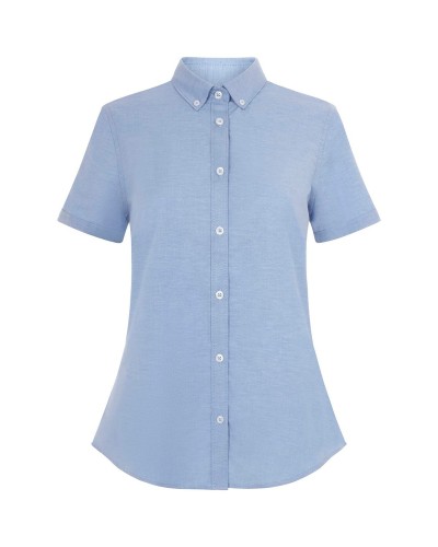 Blusa Oxford Stretch m/c 140 gr/m2 CELESTE