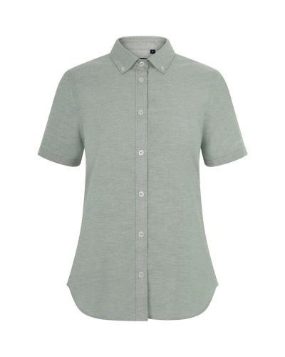 Blusa Oxford Stretch m/c 140 gr/m2 CELESTE