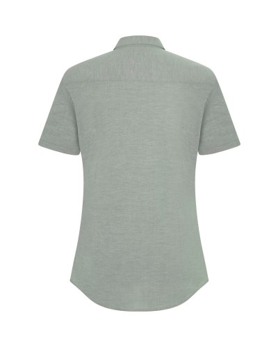 Blusa Oxford Stretch m/c 140 gr/m2 CELESTE