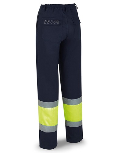 Pantalón Bicolor Alta Visibilidad Ignífugo y Antiestático