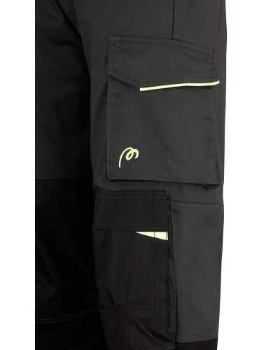 Pantalón Multibol Tej Stretch. 58% Pol-39% Alg-3% Elas GRIS/NEGRO