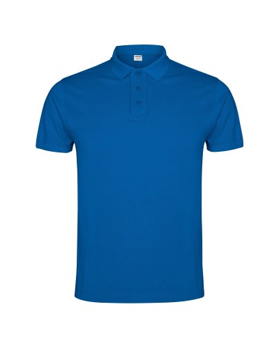 Polo Hombre Manga Corta. 100% alg. 220 g/m². BLANCO