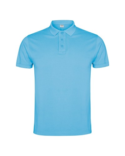 Polo Hombre Manga Corta. 100% alg. 220 g/m². BLANCO