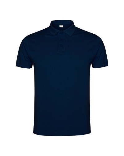 Polo Hombre Manga Corta. 100% alg. 220 g/m². BLANCO