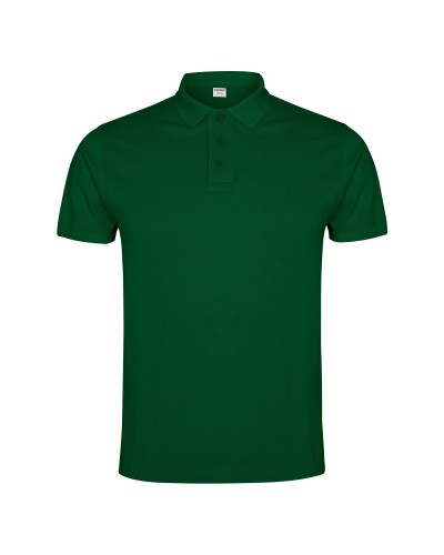 Polo Hombre Manga Corta. 100% alg. 220 g/m². BLANCO
