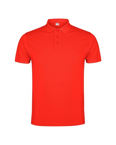 Polo Hombre Manga Corta. 100% alg. 220 g/m². BLANCO