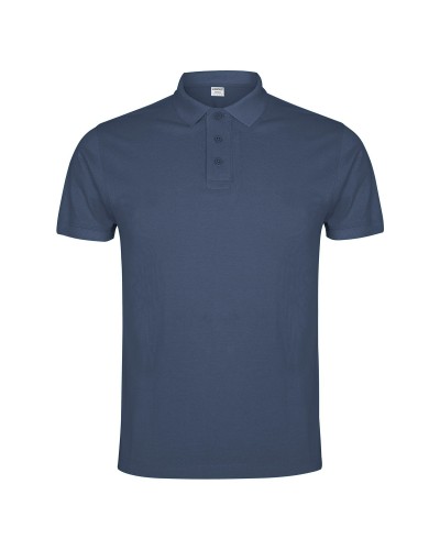 Polo Hombre Manga Corta. 100% alg. 220 g/m². BLANCO
