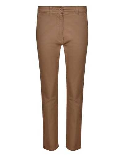Pant. Chino Stretch Mujer. 98% Algo.2% Elas.260 g/m2 VERDE OLIVA