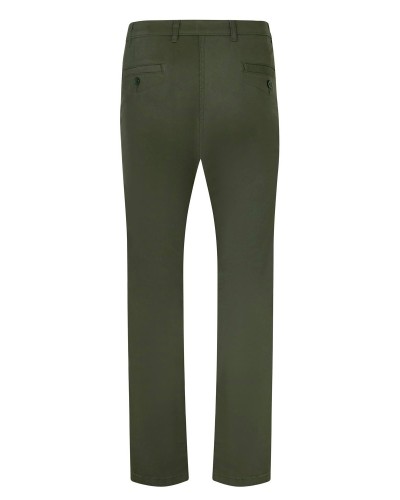 Pant. Chino Stretch Mujer. 98% Algo.2% Elas.260 g/m2 VERDE OLIVA