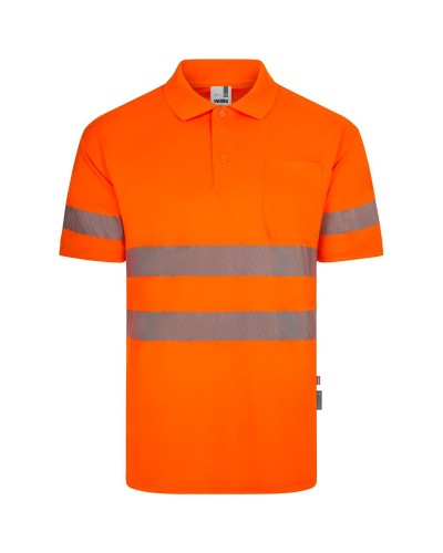 Polo Poliéster Reciclado M/C Cinta Segmentada. UPF 50+