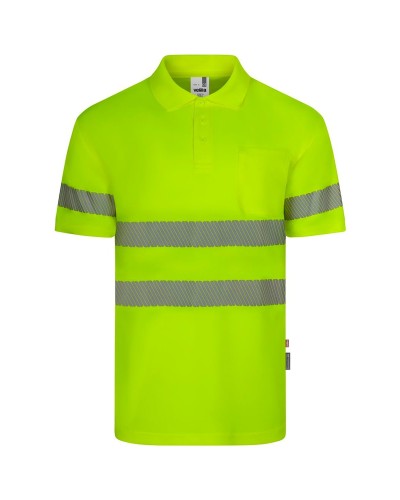 Polo Poliéster Reciclado M/C Cinta Segmentada. UPF 50+