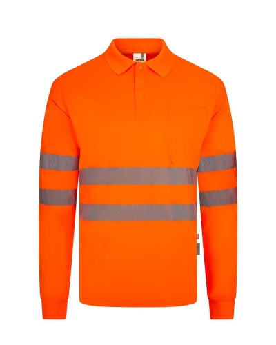 Polo Poliéster Reciclado M/L Cinta Segmentada. UPF 50+