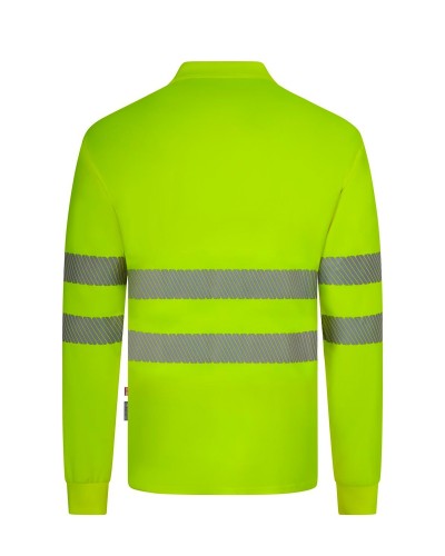 Polo Poliéster Reciclado M/L Cinta Segmentada. UPF 50+