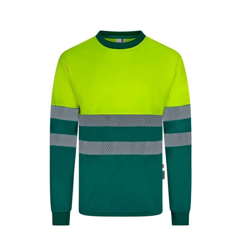 Camiseta Poliéster Reciclado Bicolor M/L Cinta Segmentada. UPF 50+