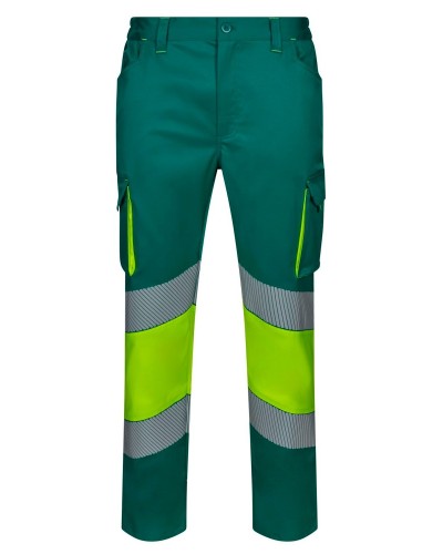 Pantalón Stretch Bicolor Cinta Segmentada. 77% pol. 20% alg. 3% elas. 250 g/m2