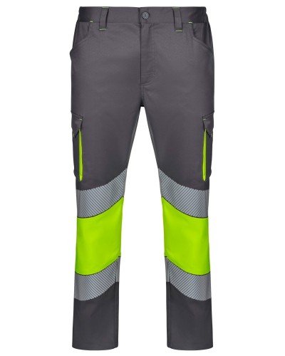 Pantalón Stretch Bicolor Cinta Segmentada. 77% pol. 20% alg. 3% elas. 250 g/m2