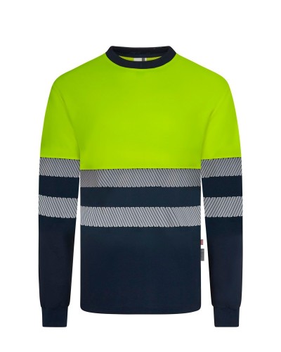 Camiseta Algodón Bicolor M/L Cinta Segmentada. Piqué. 55% alg. 45% pol. 150 g/m2
