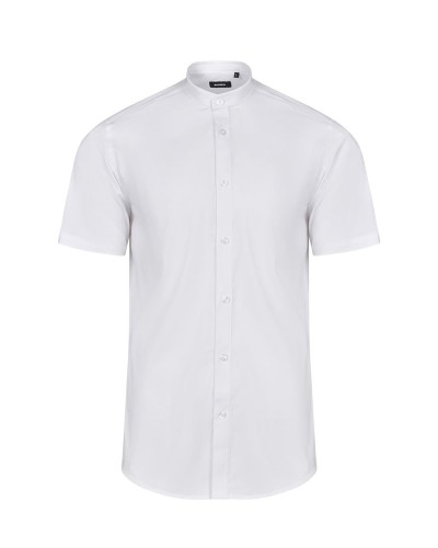 Camisa Stretch M/Corta. BEIGE CLARO