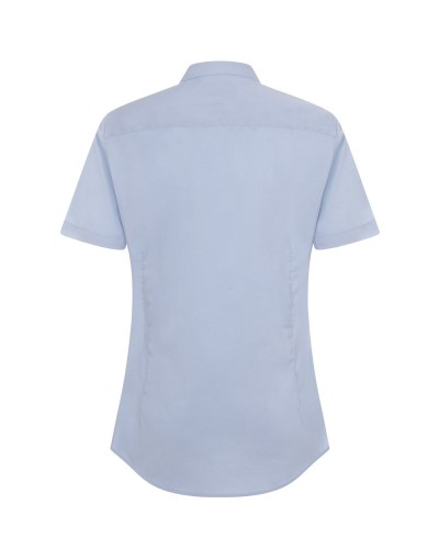 Blusa Stretch M/Corta. CELESTE
