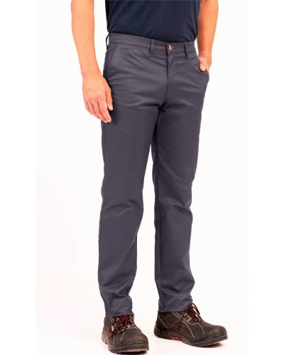 Pantalón Chino Elástico e Hidrofugado. 70% Pol. 26% Alg. 4% Elas. 240gr/m2