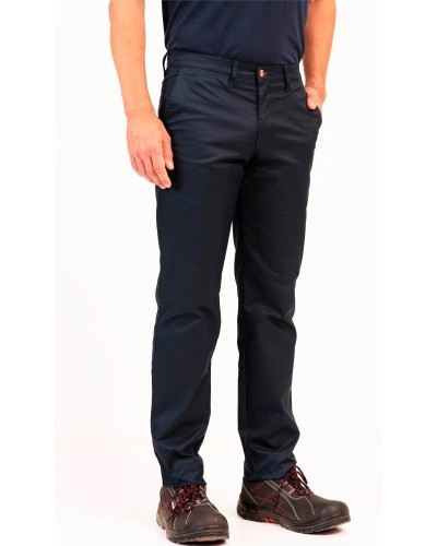 Pantalón Chino Elástico e Hidrofugado. 70% Pol. 26% Alg. 4% Elas. 240gr/m2