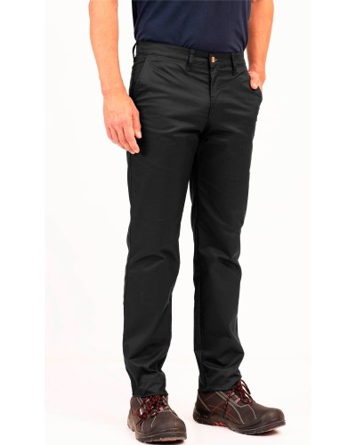 Pantalón Chino Elástico e Hidrofugado. 70% Pol. 26% Alg. 4% Elas. 240gr/m2