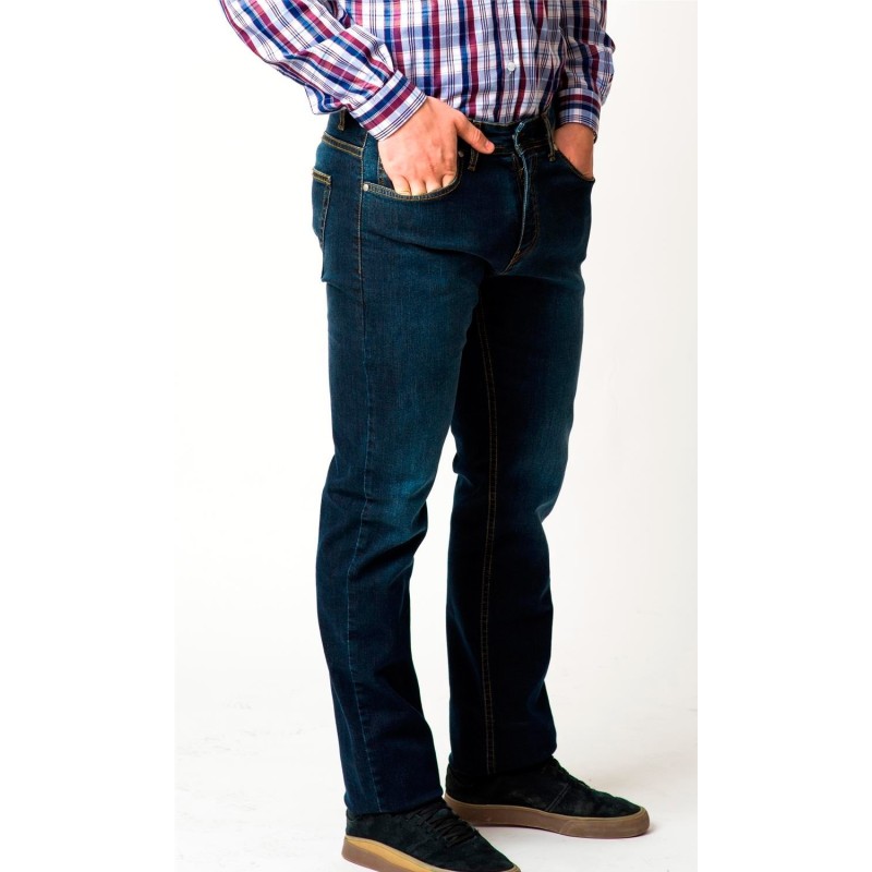 Vaquero Elástico cinco bolsillos. 98% Alg. - 2% Elastano, 300gr/m2