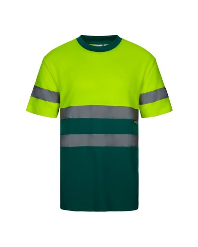 Camiseta Algodón Bicolor. Piqué. 55% alg. 45% pol. 150 g/m2