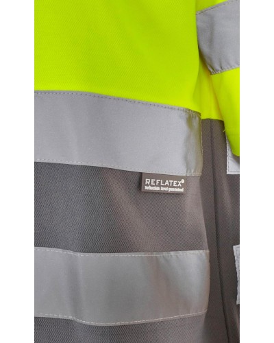 Camiseta Algodón Bicolor. Piqué. 55% alg. 45% pol. 150 g/m2